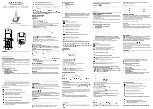 Manuale Alcatel F330 Trio Telefono senza fili