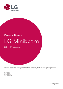 Manual LG PA1000 MiniBeam Projector