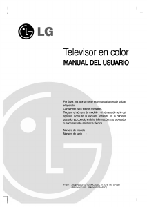 Manual de uso LG RZ-29FB51RX Televisor