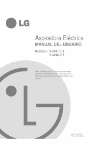 Manual de uso LG V-3700D Aspirador