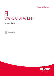 Manuale Sharp QW-GX13F47EI-IT Lavastoviglie
