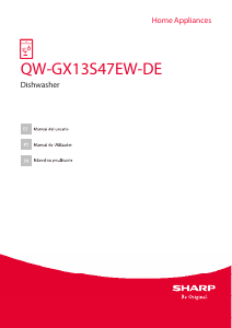 Manual de uso Sharp QW-GX13S47EW-DE Lavavajillas