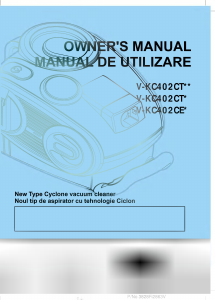Manual LG V-KC402CTUQ Aspirator