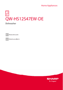Manual de uso Sharp QW-HS12S47EW-DE Lavavajillas