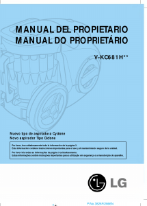 Manual de uso LG V-KC681HTQ Aspirador