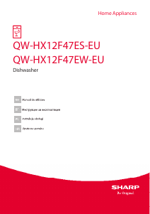 Instrukcja Sharp QW-HX12F47EW-EU Zmywarka