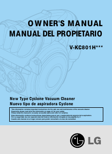 Manual de uso LG V-KC801HTQ Aspirador