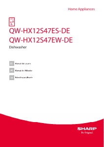 Manual de uso Sharp QW-HX12S47ES-DE Lavavajillas
