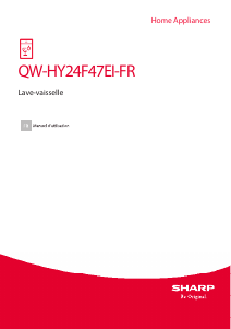 Mode d’emploi Sharp QW-HY24F47EI-FR Lave-vaisselle