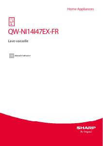 Mode d’emploi Sharp QW-NI14I47EX-FR Lave-vaisselle