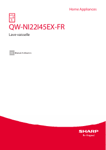 Mode d’emploi Sharp QW-NI22I45EX-FR Lave-vaisselle