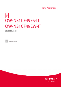 Manuale Sharp QW-NS1CF49ES-IT Lavastoviglie