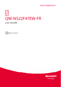 Mode d’emploi Sharp QW-NS22F47EW-FR Lave-vaisselle