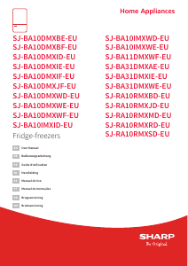 Bedienungsanleitung Sharp SJ-BA10DMXBE-EU Kühl-gefrierkombination