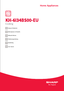 Brugsanvisning Sharp KH-6I34BS00-EU Kogesektion