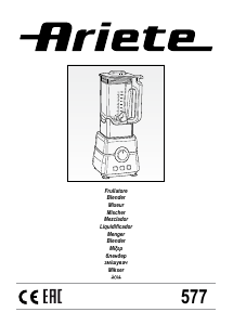 Manuale Ariete 577 Frullatore