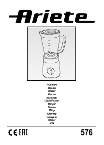 Manual Ariete 576 Liquidificadora