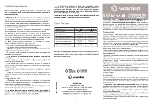 Manual Wanke Barbara Máquina de lavar roupa