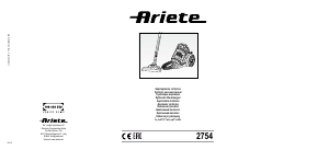 Руководство Ariete 2754 Пылесос