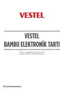 Kullanım kılavuzu Vestel Bambu Banyo tartısı