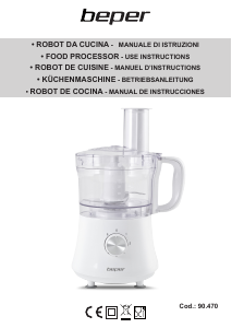 Manual de uso Beper 90.470 Robot de cocina