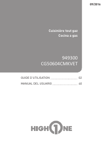 Mode d’emploi Valberg CG50604CMKVET Cuisinière