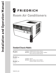 Manual Friedrich KCS10A10A Air Conditioner