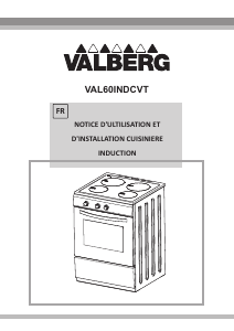 Mode d’emploi Valberg VAL60INDCVT Cuisinière