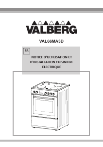Mode d’emploi Valberg VAL66MA3D Cuisinière