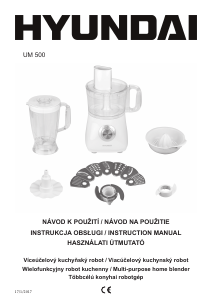 Manual Hyundai UM 500 Food Processor