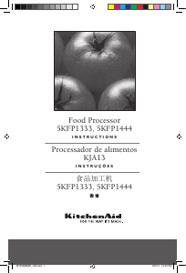 Handleiding KitchenAid KFP1333AER Keukenmachine