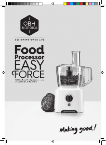 Manual OBH Nordica FO2441S0 Food Processor