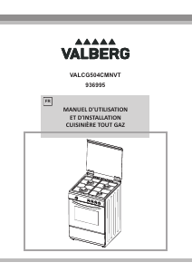 Mode d’emploi Valberg VALCG504CMNVT Cuisinière