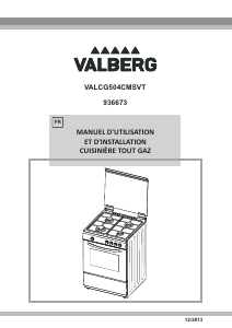 Mode d’emploi Valberg VALCG504CMSVT Cuisinière