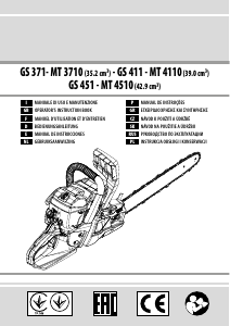 Manual Oleo-Mac GS 371 Motosserra