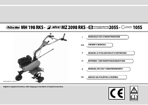 Manual de uso Oleo-Mac MH 198 RKS Cultivador