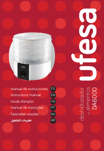Manual de uso Ufesa DA6000 Deshidratador