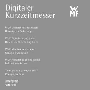 Bedienungsanleitung WMF Digital Küchentimer