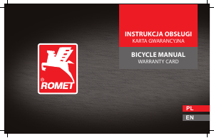 Instrukcja Romet ART DECO CLASSIC Rower