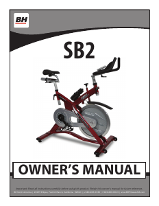 Manual BH Fitness SB2 Exercise Bike