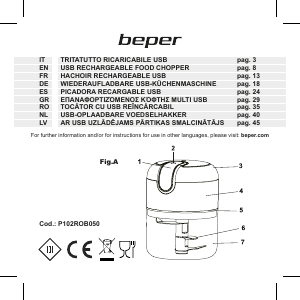 Manual de uso Beper P102ROB050 Picador