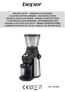Manual de uso Beper BP.580 Molinillo de café