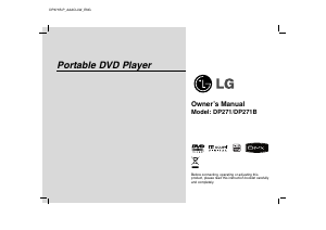 Manual LG DP271B-P DVD Player