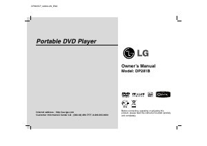 Manual LG DP281B-P DVD Player