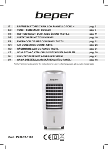 Rokasgrāmata Beper P206RAF100 Ventilators