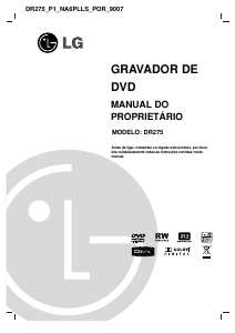 Manual LG DR275 Leitor de DVD