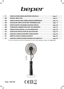 Rokasgrāmata Beper VE.510 Ventilators