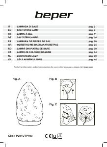 Manual de uso Beper P201UTP100 Lámpara