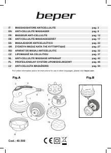 Manual de uso Beper 40.500 Masajeador