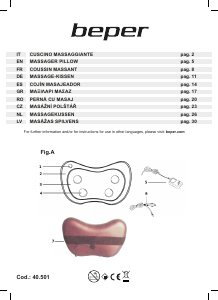 Manuale Beper 40.501 Massaggiatore